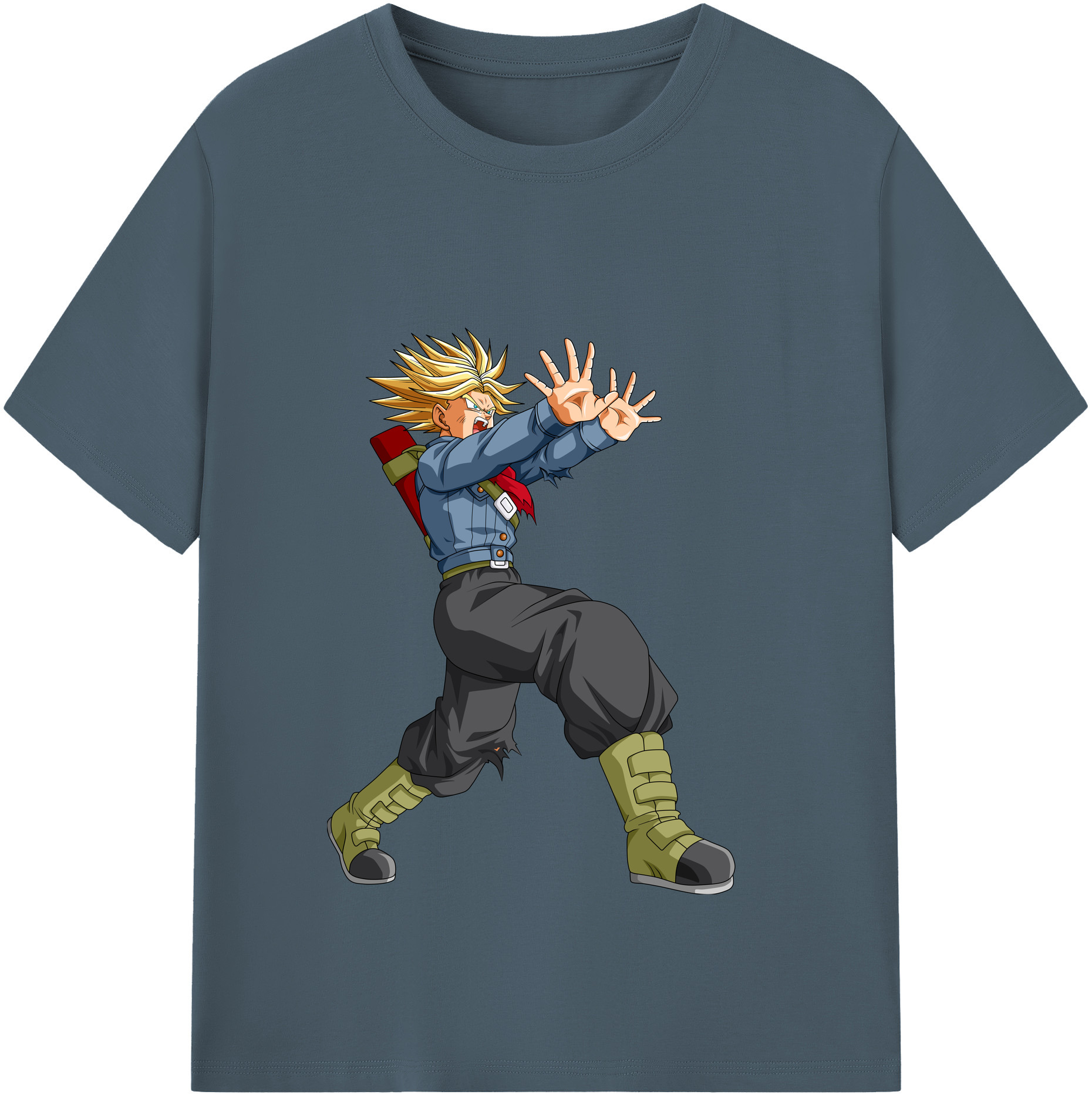 （画像用） ドラゴンボール トランクス（Torankusu）DRAGON BALL Trunks 綿100％半袖Tシャツ（フロントプリント）